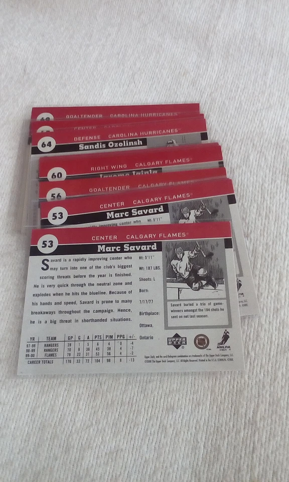 2000-01 Upper Deck Vintage Hockey Part. Base Set Pick cards that you want/need. - Image 4 of 4