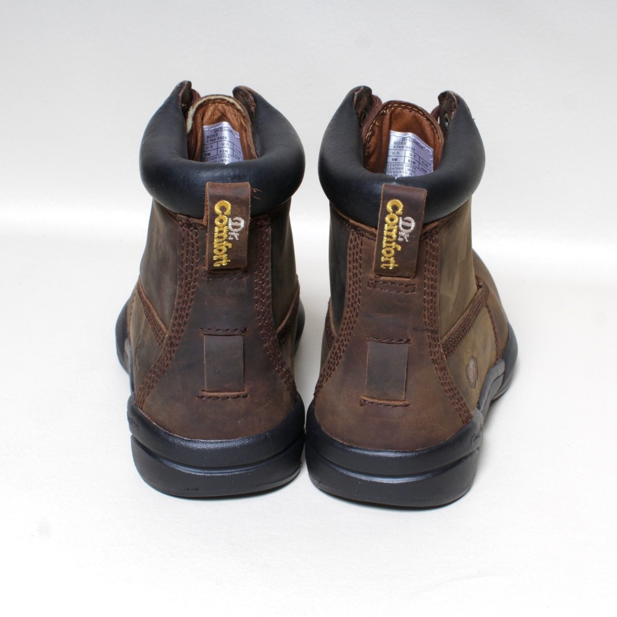 Dr. Comfort 9520 BOSS Brown Leather Boots Diabetic Work Hiking Ankle Men\'s 12 W Dr. Comfort Ranger Men's Work Boots - Free Shipping main image 3