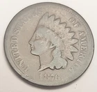 1876 P Indian Head Cent Penny  *G - GOOD*
