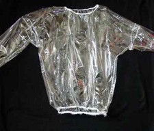 PVC Top Clear Tee Jumper Shiny Plastic TPU See Through Roleplay Mens Women