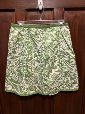 Old Navy Green And Cream A Line Skirt 8