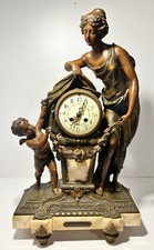 Alte kamin uhren ca. 61 cm hohe. Frankreich 1910er und 1920er Jahre.