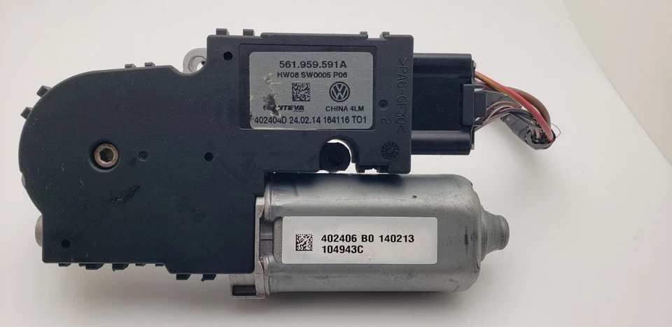2014 Volkswagen Passat Sunroof Motor 40206. 561.959.591A - Image 3 of 3