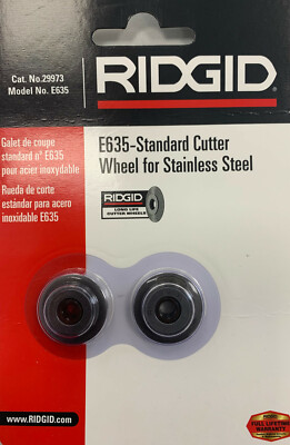 2x Ridgid Edelstahl Schneidrad E635 für Rohrabschneider 35/65S