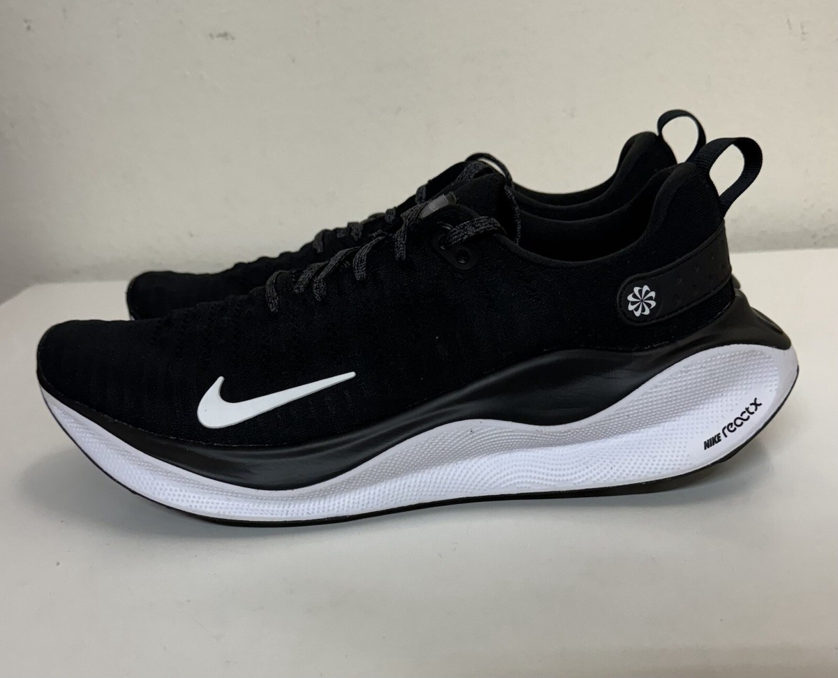 Nike ReactX Infinity Run 4 Mens Sz 11.5 Black White Running