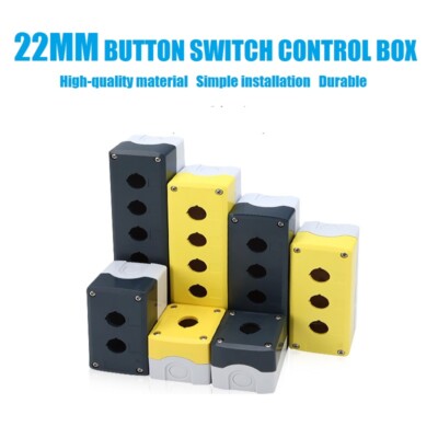 Waterproof button box switch control box1-6 hole industrial switch ...