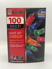 Holiday Time 100 Count Mini Light Set Multi Color 20.6 Ft Indoor/Outdoor
