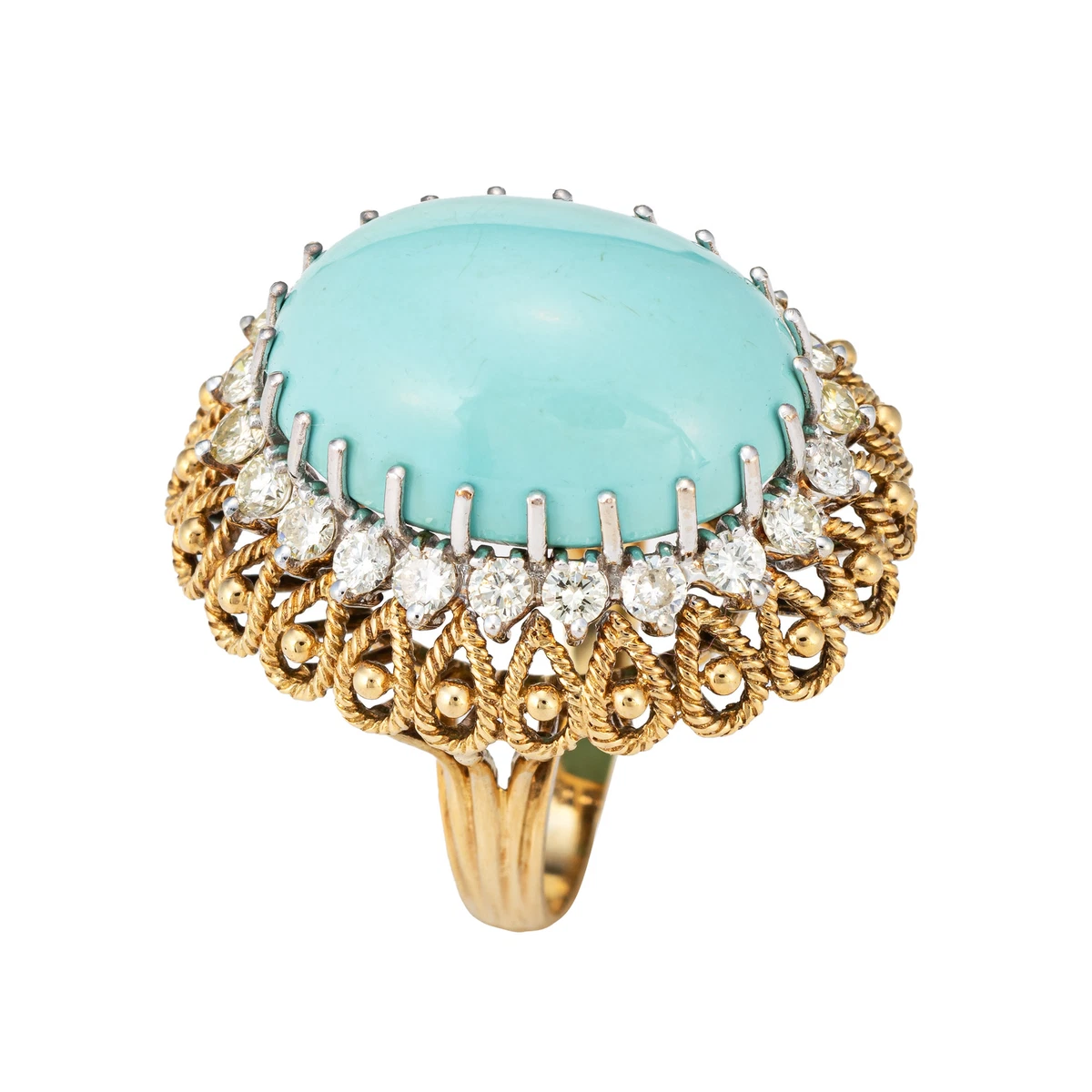 Diamond cocktail 2024 rings vintage