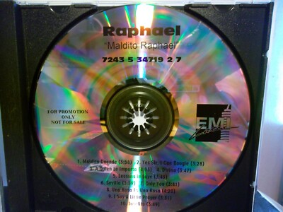 Raphael Maldito Raphael by Raphael ADVANCED/PROMOTIONAL CD-2001, EMI ...