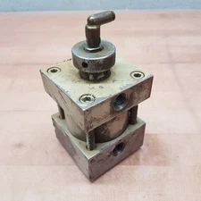 Pneumatic Cylinder Collet Tool Holder, 3/8" NPT, 4" x 3" x 3" Cylinder Body