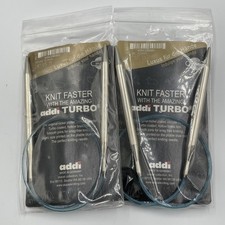 Addi Turbo Circular Knitting Needles US 13 24" and US 11 24  