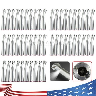 1-50 x Dental LED 1:5 Increasing Fiber Optic Contra Angle Handpiece USA