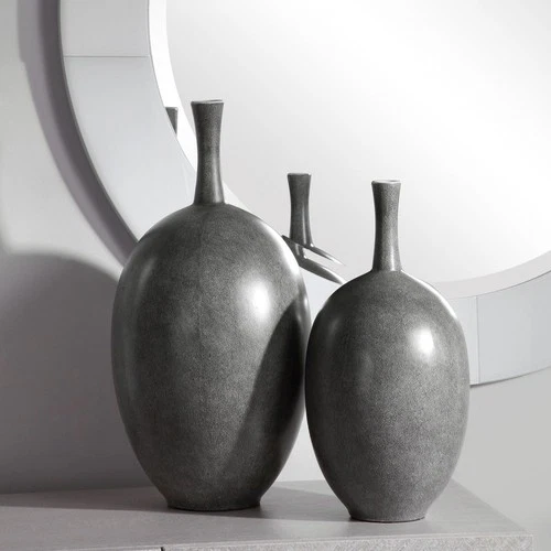 Riordan - 19.75 inch Modern Vase (Set of 2) Accessories Uttermost 17711 - Picture 2 of 5