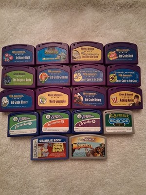 Lot Of  18 LeapFrog Leapster Learning Game Assorted Cartridges Only Educational