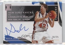 2020 Panini Impeccable Victory Signatures Holo Silver /25 David Lee #IV-LEE Auto