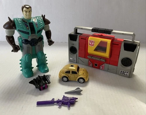 Transformers G1 Vintage Lot Parts Blaster & Goldbug work Vanquish Starscream