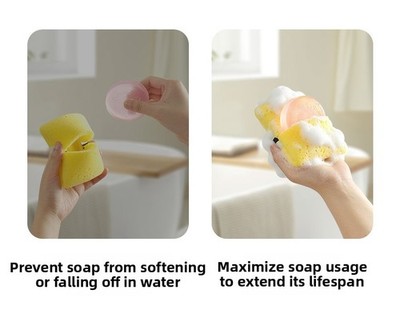 Extra weicher Badeschwamm Seifenquaste Mesh Scrubber für Dusche Körperpeeling
