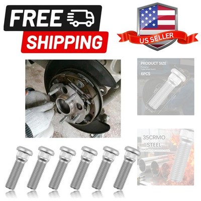 6PCS Trailer UNF 1/2 20 Wheel Studs,Heavy Duty Wheel Bolts Load 2000-7000 lb ...