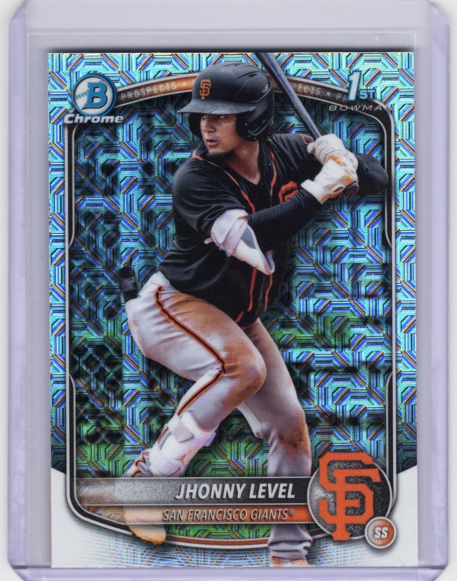 2025 Bowman - Jhonny Level 1st Chrome Mojo Refractor #BCP-147 SF Giants