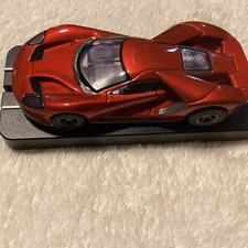 AFX Mega G Ford GT Heritage HO Slot Car dark red.