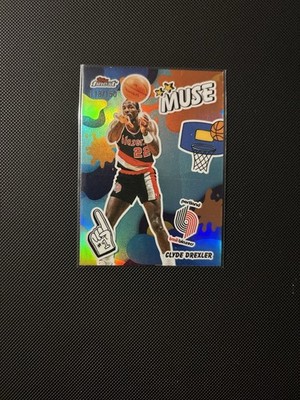 2025-26 Topps Finest - Muse Clyde Drexler #M-22 Sky Blue Refractor /150