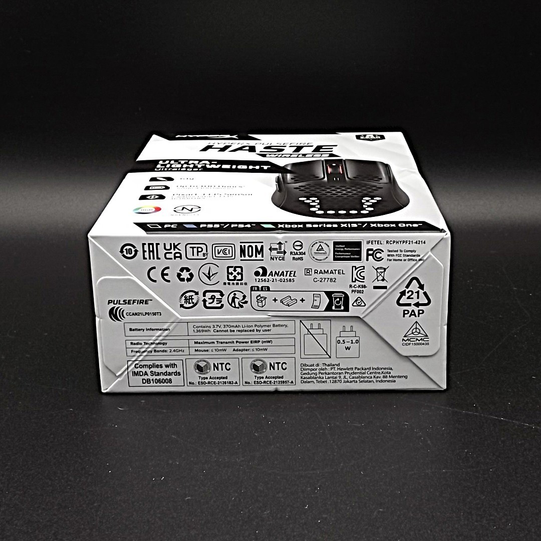 New HyperX - Pulsefire Haste Lightweight Wireless Optical Gaming Mouse - Black