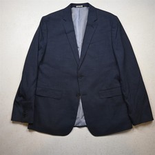 Banana Republic 44L Blue Glenn Check Slim 792974 Mens Suit Jacket Sport Coat