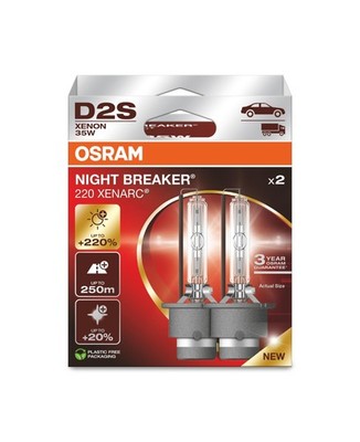 OSRAM Xenarc Night Breaker 220, D2S, 220% More Brightness, Xenon Headlight Bu...