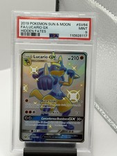 2019 Pokemon Lucario GX Full Art Hidden Fates SV64/SV94 PSA 9 MINT