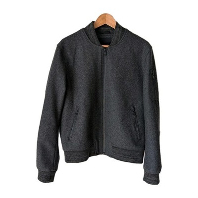 Banana Republic Italian Fabric Wool-Blend Bomber Jacket Men s M   Mario Bellucci