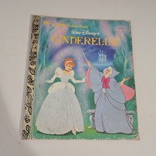 Vintage 1986 Walt Disney A Little Golden Book Cinderella Hardback Storybook