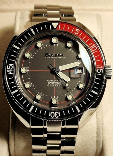 Bulova Oceanographer Devil Diver 666 Automatic 44mm Vintage Working w/Box