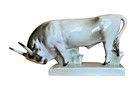 Zsolnay Sinko Bull in grey tones. Handsome and perfect — photo 1