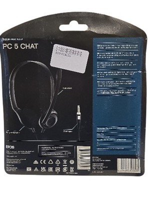 EPOS PC 5 Chat On-Ear 3.5mm Stereo Gaming Headset Boom Mic E-Learning NEW (A-14)