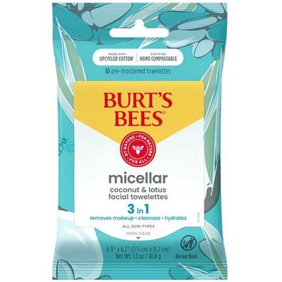 Micellar Coconut Lotus Makeup Removing Towelettes 10 Co