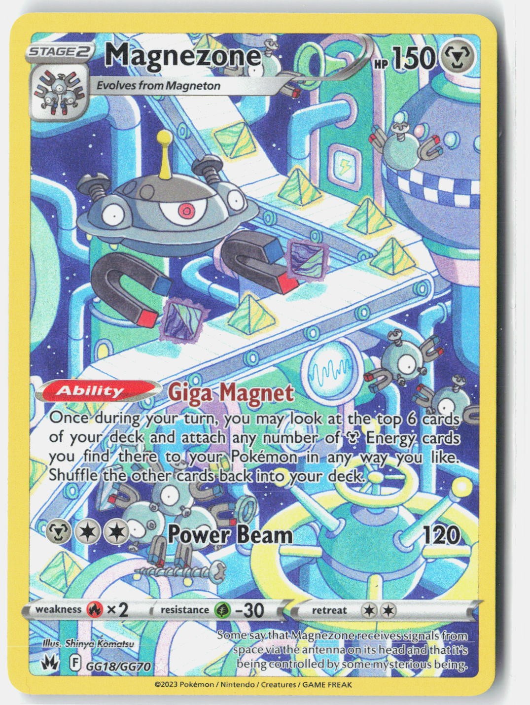 Magnezone SWSH: Crown Zenith: Galarian Gallery GG18/GG70 Pokemon Card Holo