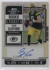 2023 Contenders Optic Ticket RPS Silver Prizm Sean Clifford #132 Rookie Auto RC