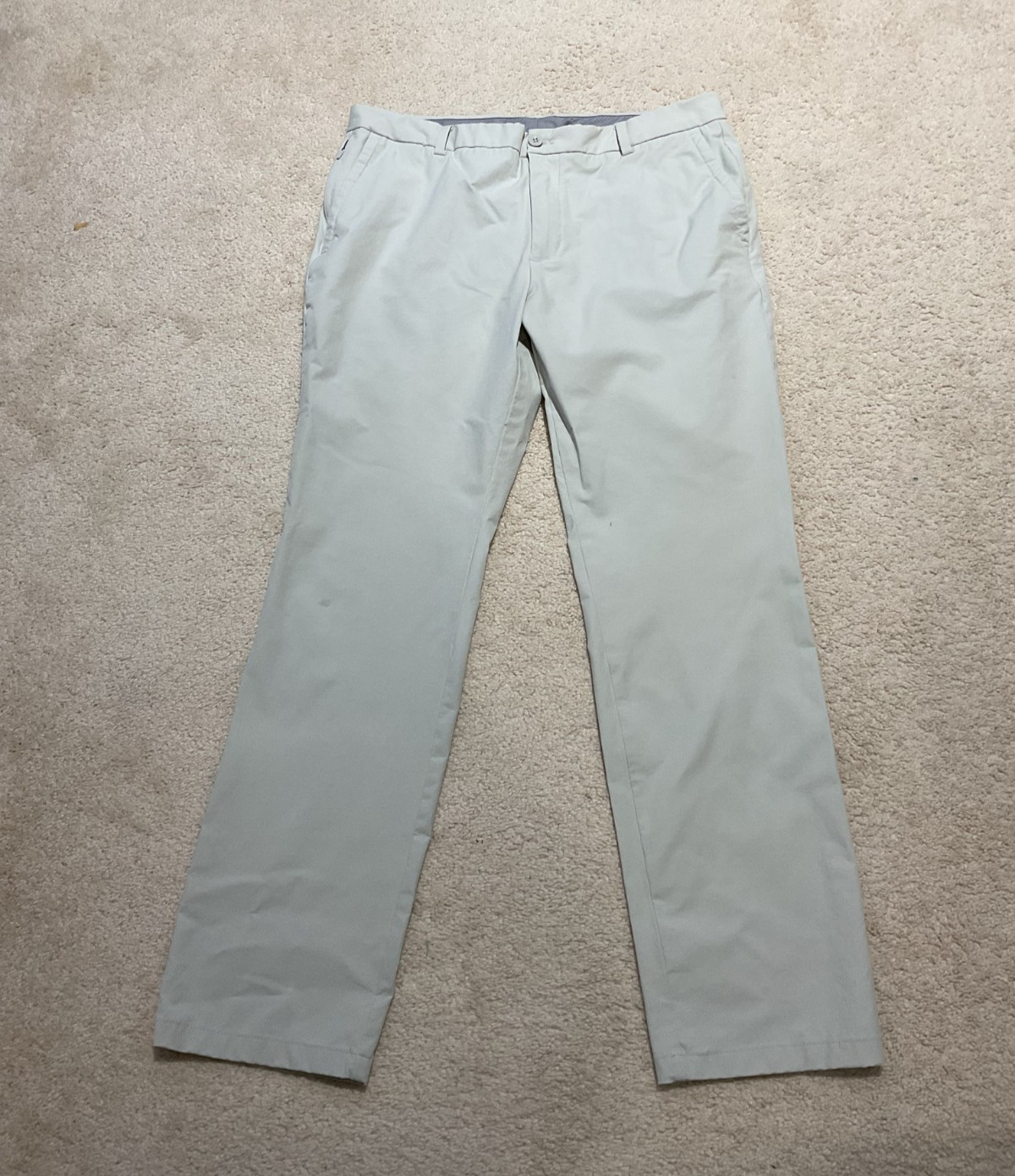 Vineyard Vines On-The-Go Pants Men’s 38x30 Gray Performance Stretch Casual Chino