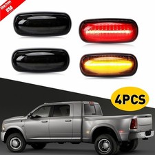 Smoke Side Marker Lights Fits 2003-2009 Dodge Ram 25003500 Dually Led Lamps 4pc