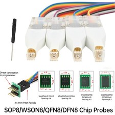 SOP8/WSON8/QDFN8 SPI Adapter Clip Pin Flash on Chip Read?Write Probe For Program