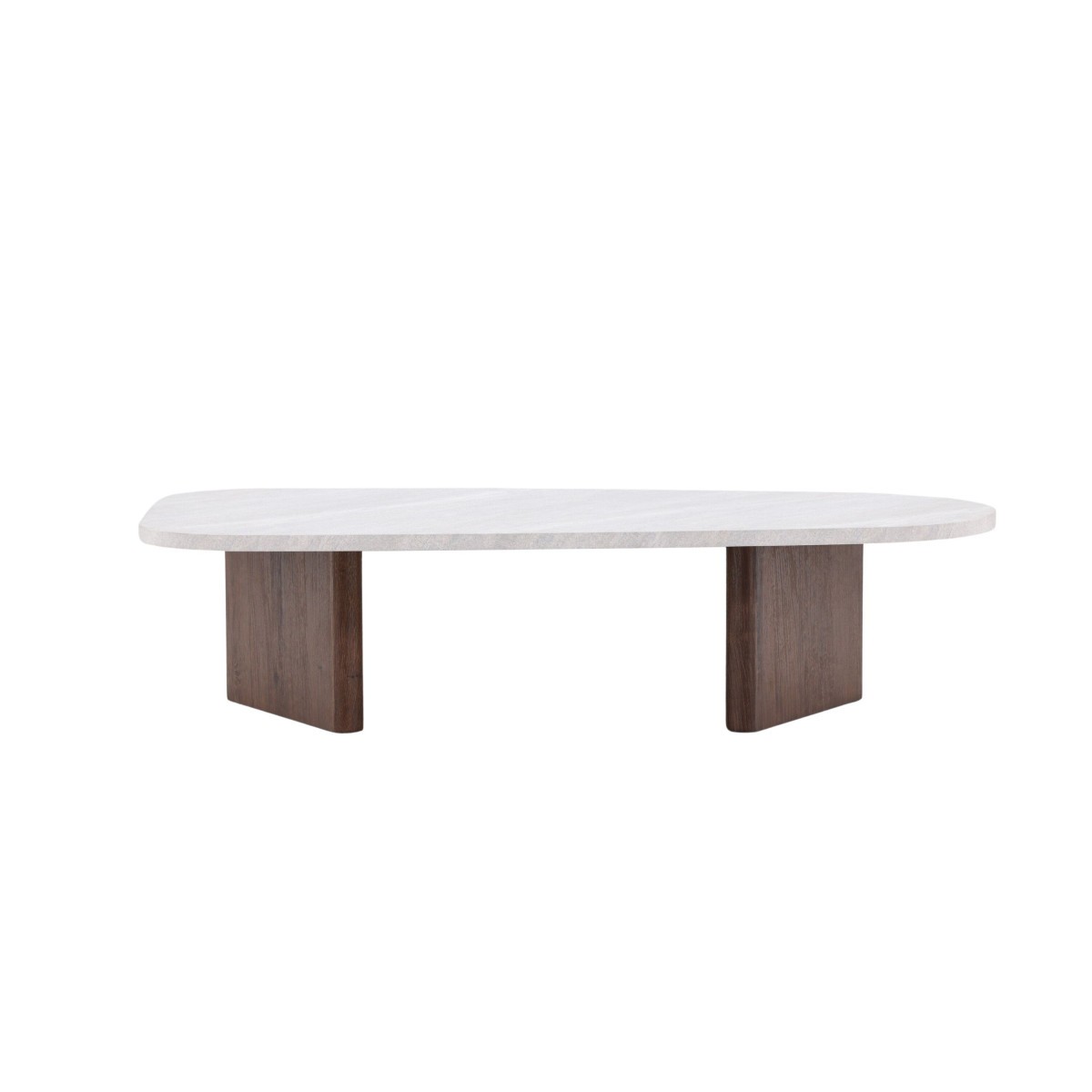 Table basse design Gronvik 130cm gris clair pour salon - 2