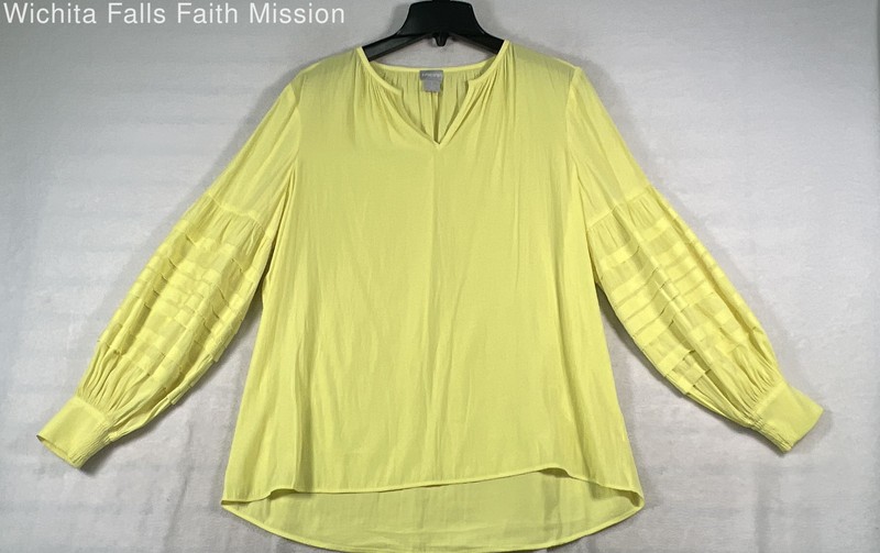 Chico’s Yellow Blouse: Size 1