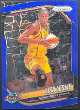 2025 Panini Prizm WNBA Lisa Leslie #106 Blue Velocity Los Angeles Sparks