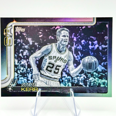 #ad Steve Kerr 2025 26 Topps Flagship Blackout Black Friday Foil SP #267 Spurs $4.99