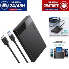 UGREEN Boîtier Externe Disque Dur 2,5" USB 3.0 5Gbps SATA UASP Noir