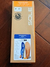 Sole Performance Thick Insoles Blue Mens Size 11 Womens Size 13 - Open Box