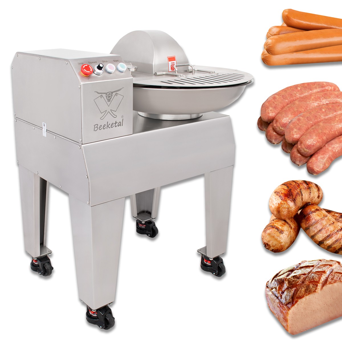 Standkutter Fleischkutter Kutter 20 Liter Küchenkutter Wurst Cutter Beeketal