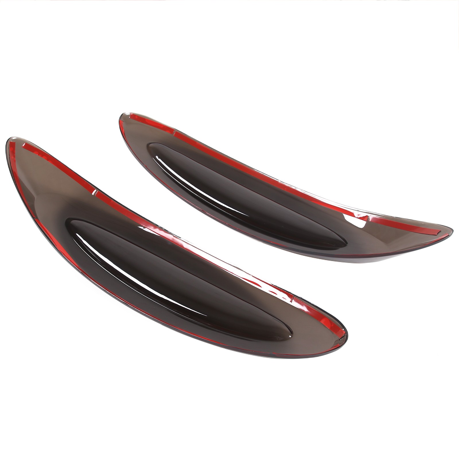 Smoked Black Gray ABS Taillight Cover Trim For Bentley Bentayga 2021-2023 US