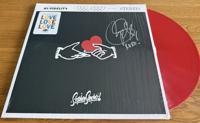 Stephen Sanchez SIGNED Love, Love, Love LP Vinyl Red Brick Autograph Brand New
