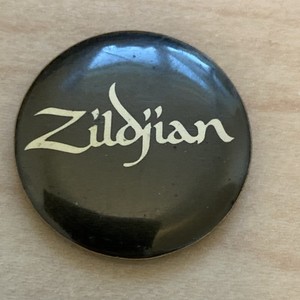 Zildjian Lettered Pin Music Company Black & White Lettering 1 Inch